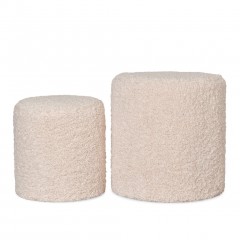 TABOURETS DOUDOU NATURAL SET OF 2    - CHAIRS, STOOLS